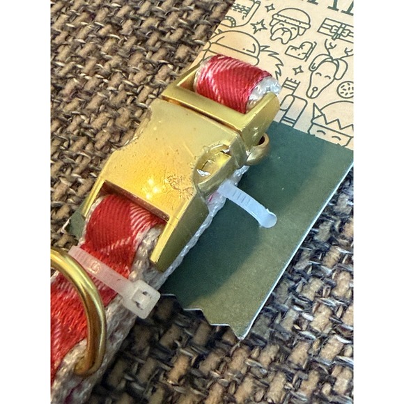 NEW Paw & Tail Red Plaid Dog Collar - XS/S - 10-14 Inches - Picture 2 of 6